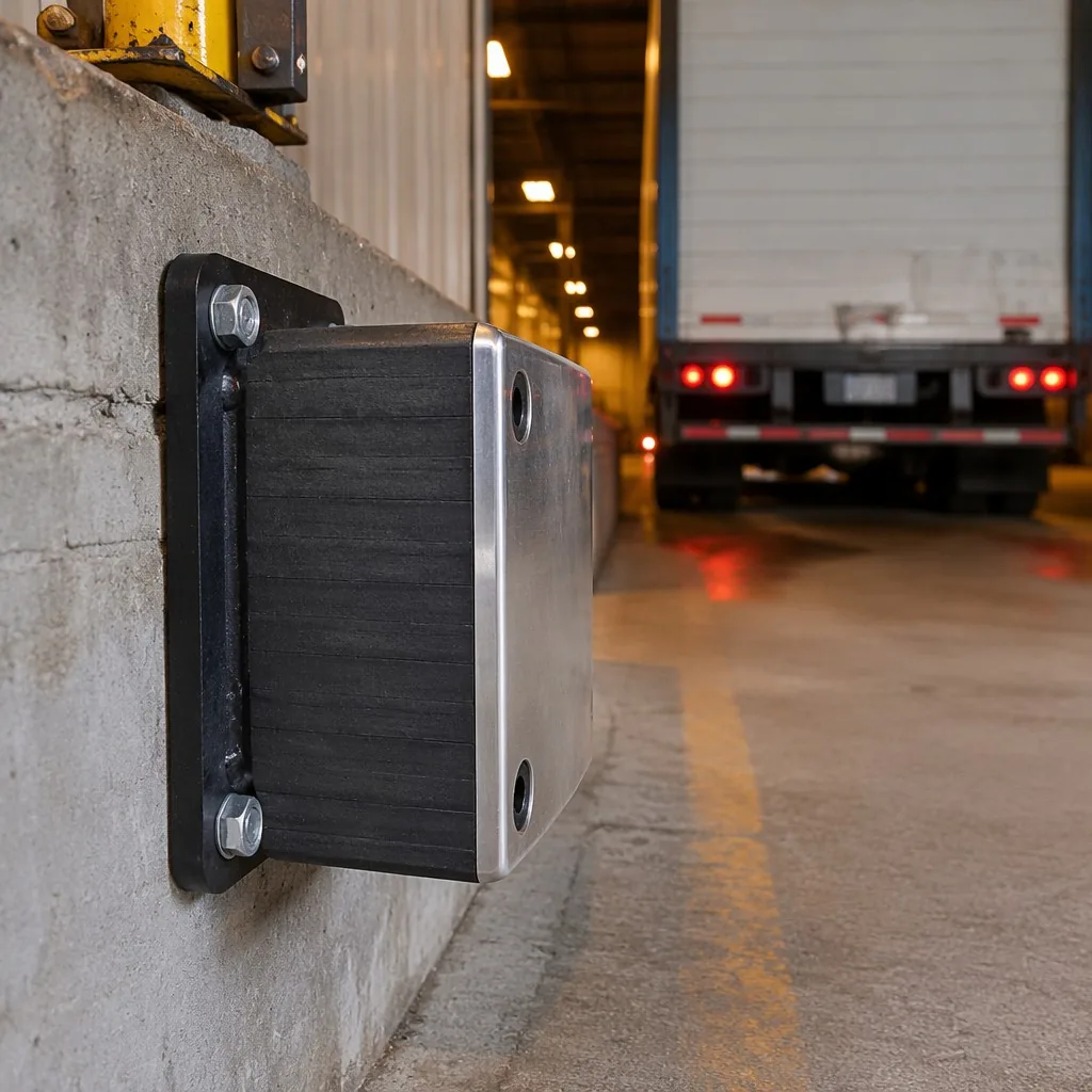 Steel-Faced Dock Bumper - Laminated rubber, steel plate, factory direct from China