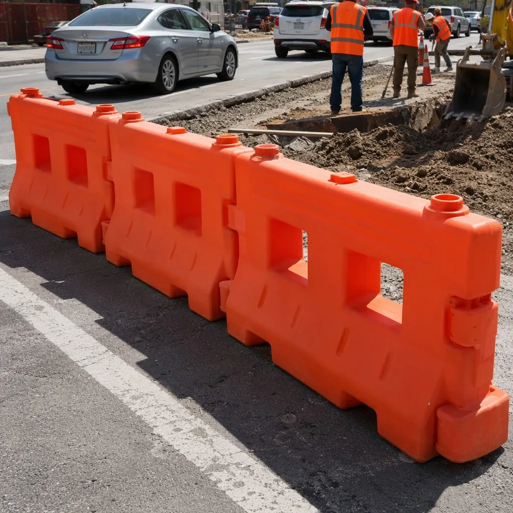 Water-Filled Barrier - Road works and event perimeter, factory direct from China