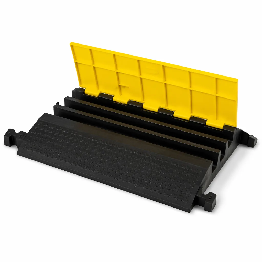 ADA 3-Channel Rubber Cable Protector Ramp
