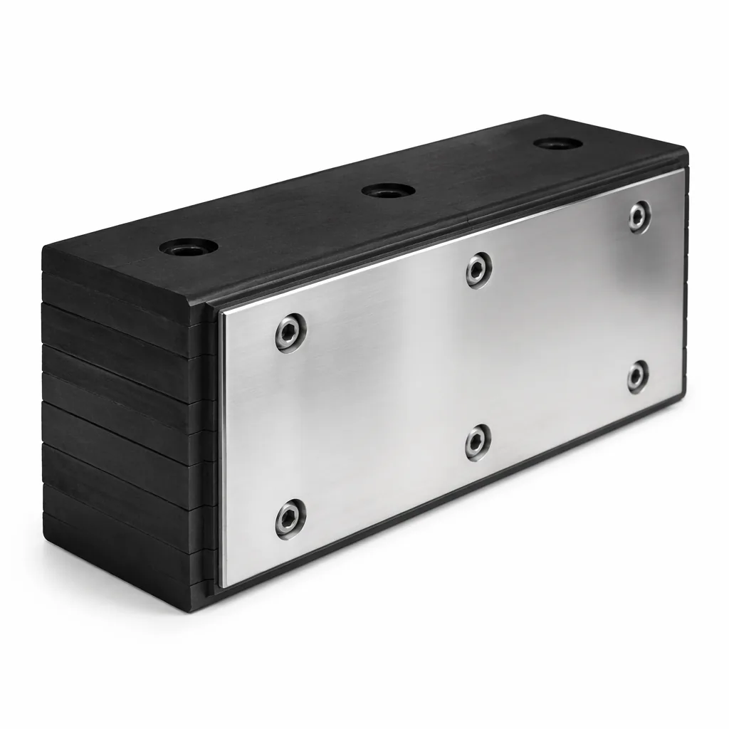Steel-Faced Laminated Rubber Dock Bumper